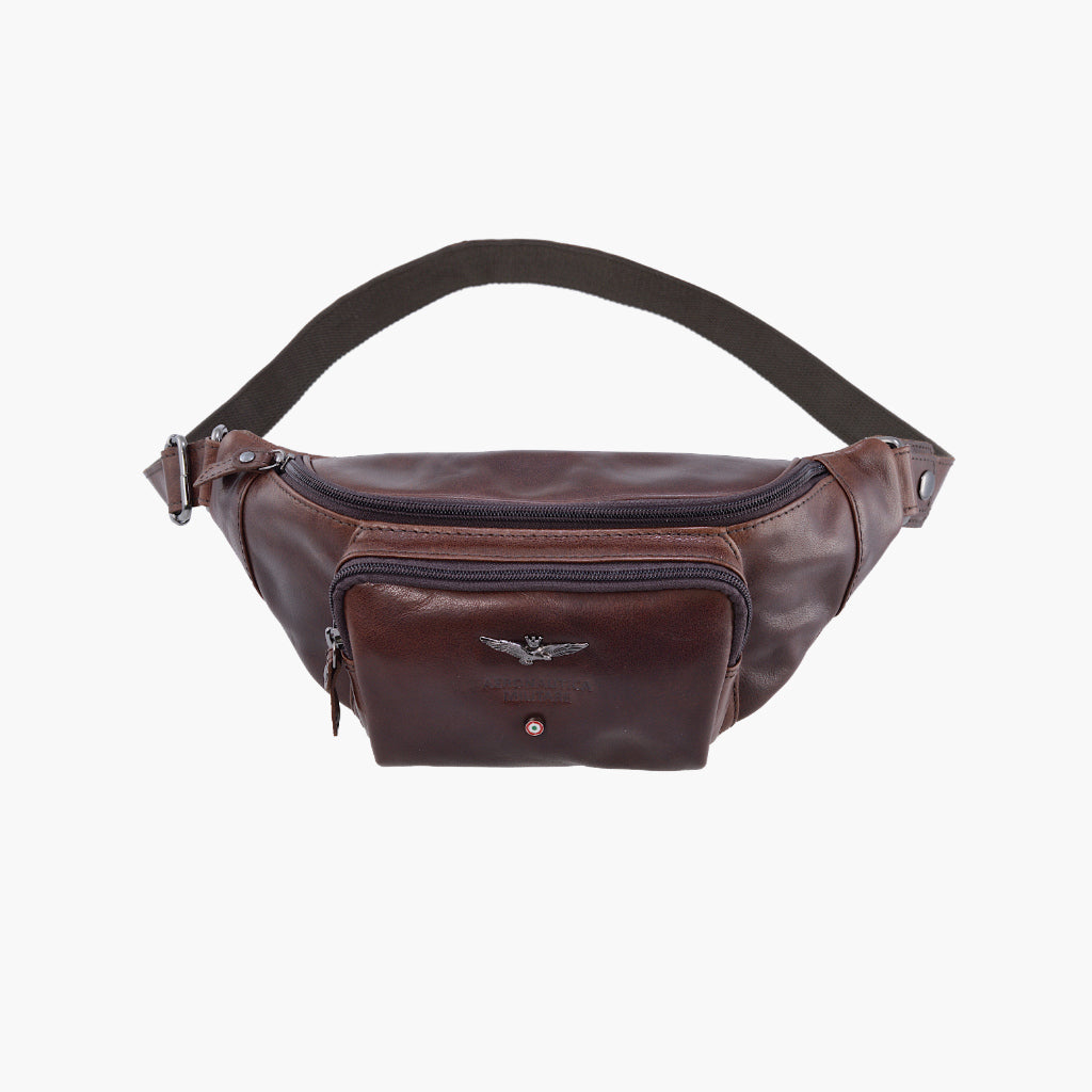 Aeronautica Militare Leren heuptas Vintage lijn AM351-MO