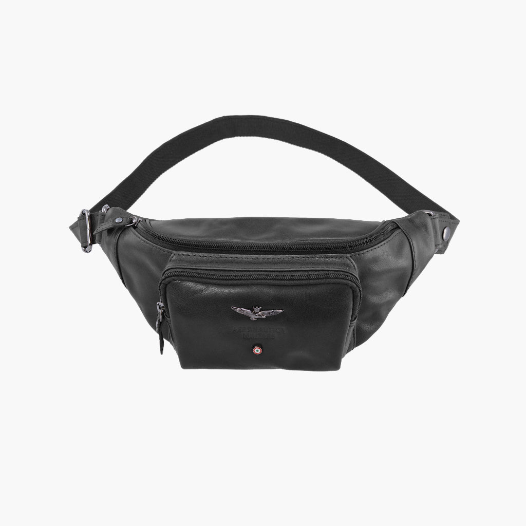 Aeronautica Militare Marsupio in pelle linea Vintage AM351-NE