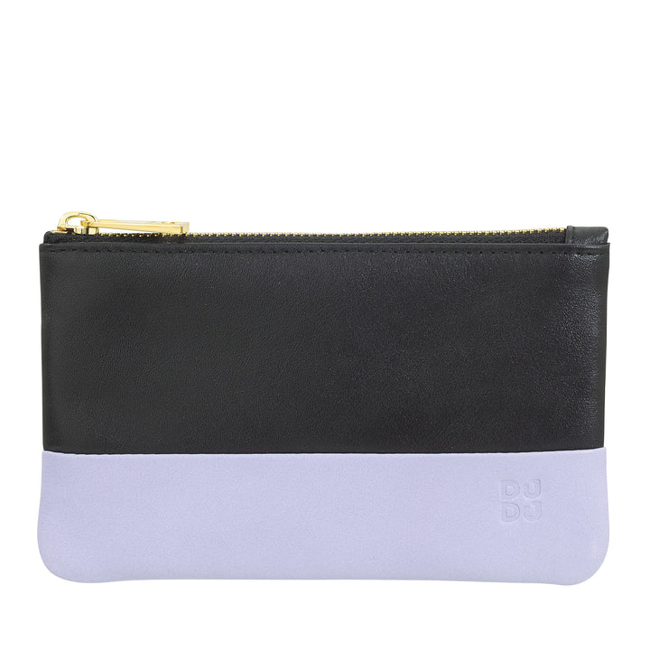 DUDU Έγχρωμη δερμάτινη μπρελόκ για άνδρες και γυναίκες, σε σχήμα φακελάκι με φερμουάρ