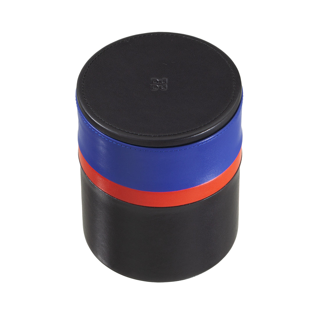 Pot design DUDU avec couvercle pour bureau à domicile 11x14cm, plateau de rangement multicolore, vide poche polyvalent