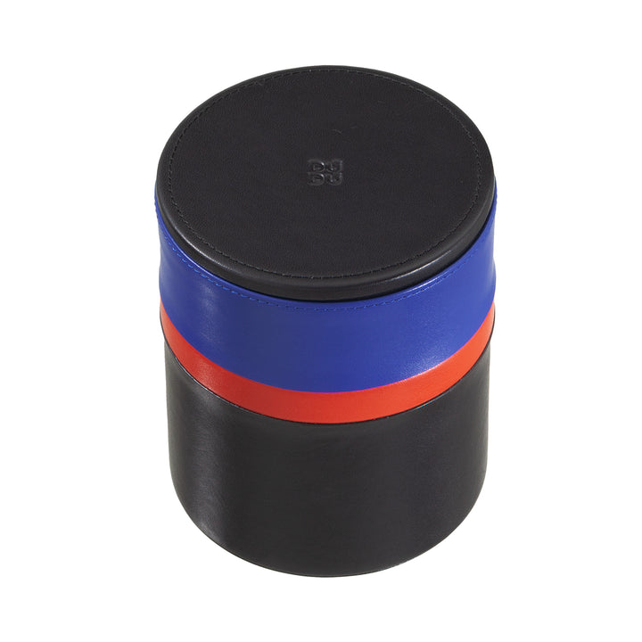 Pot design DUDU avec couvercle pour bureau à domicile 11x14cm, plateau de rangement multicolore, vide poche polyvalent