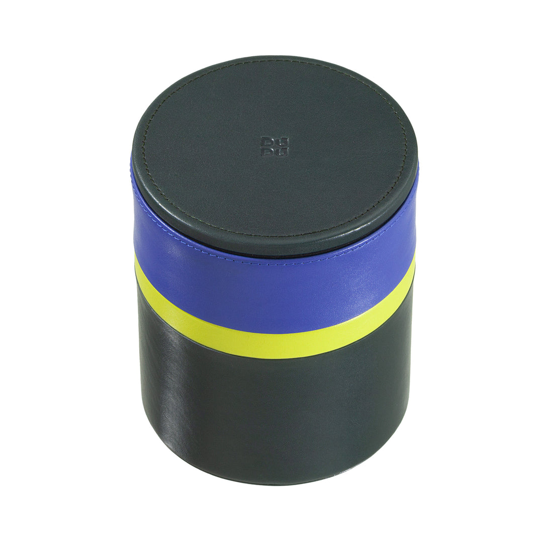 Pot design DUDU avec couvercle pour bureau à domicile 11x14cm, plateau de rangement multicolore, vide poche polyvalent