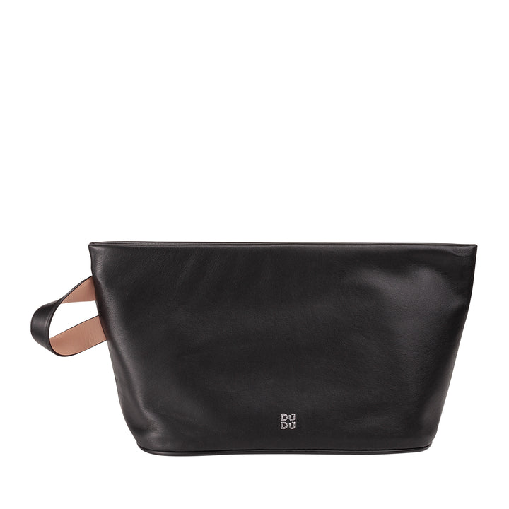 DUDU Beauty Case για Γυναικείες και Ανδρικές δερμάτινες με φερμουάρ, Μεγάλη τσάντα περιποίησης σε έντονα χρώματα, Ιδανική για ταξίδια, γυμναστήριο, σπα, αδιάβροχο εσωτερικό