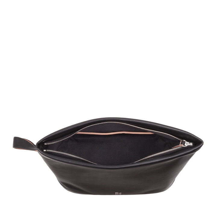 DUDU Beauty Case Donna Uomo in Pelle con Cerniera Zip, Borsa da Toilette Grande Colori Vivaci, Ideale per Viaggi, Palestra, Terme, Interno Idrorepellente