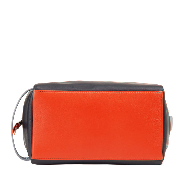 Δερμάτινη θήκη ομορφιάς DUDU για άνδρες και γυναίκες - Κομψή τσάντα καλλυντικών ταξιδιού, μίνιμαλ σχεδιασμό, πραγματικό δέρμα, συμπαγής τσάντα καλλωπισμού για αξεσουάρ και καλλυντικά