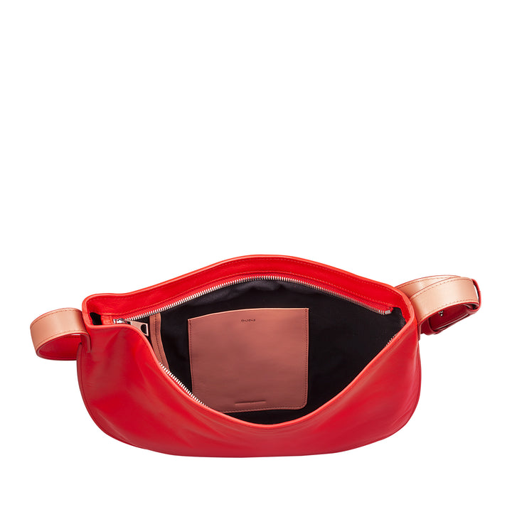 Geantă de umăr DUDU pentru femei din piele moale, geantă hobo cu fermoar, geantă mare de umăr reglabilă, colorată