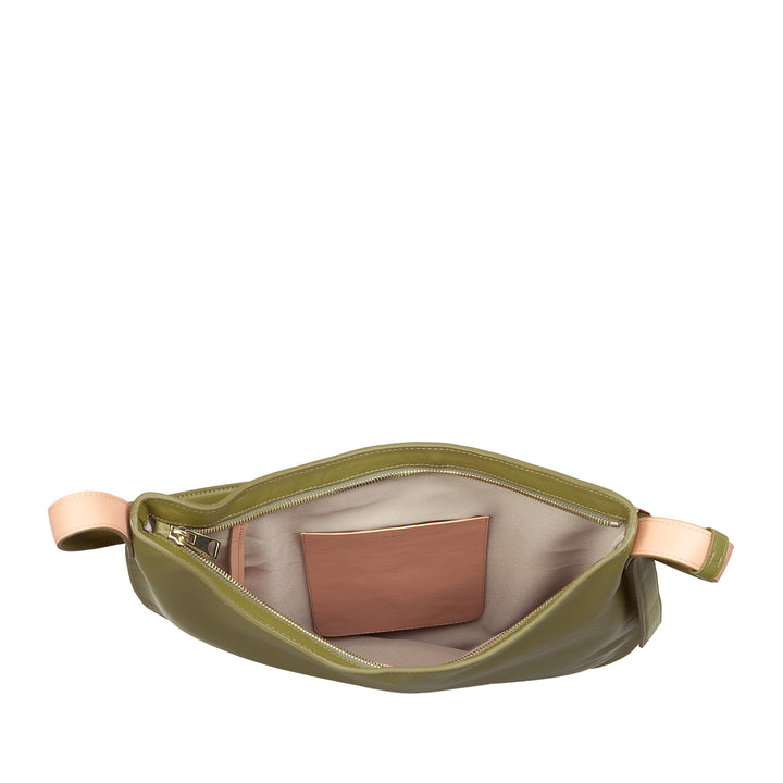 Geantă de umăr DUDU pentru femei din piele moale, geantă hobo cu fermoar, geantă mare de umăr reglabilă, colorată