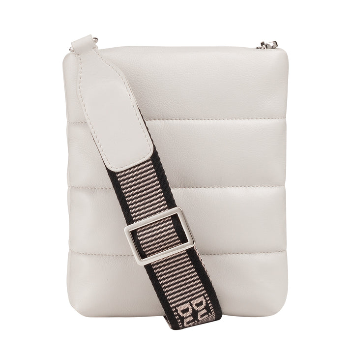 Bolsa de ombro feminina pequena DUDU em couro acolchoado, bolsa de noite macia e elegante com alça ajustável, design essencial