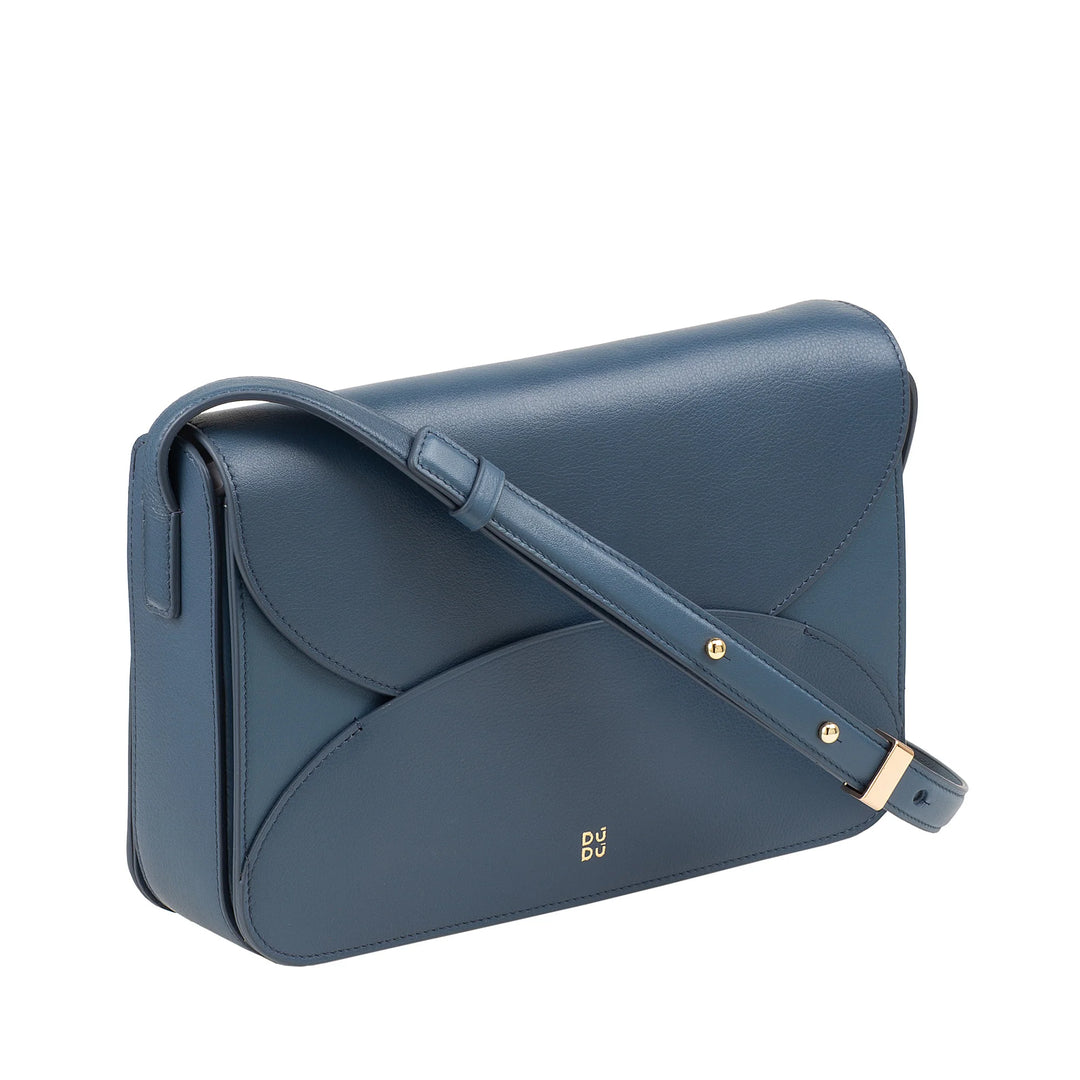 Bolsa de ombro feminina grande de couro DUDU – Bolsa feminina elegante e espaçosa, design de envelope, com alça de ombro ajustável e aba com fecho magnético