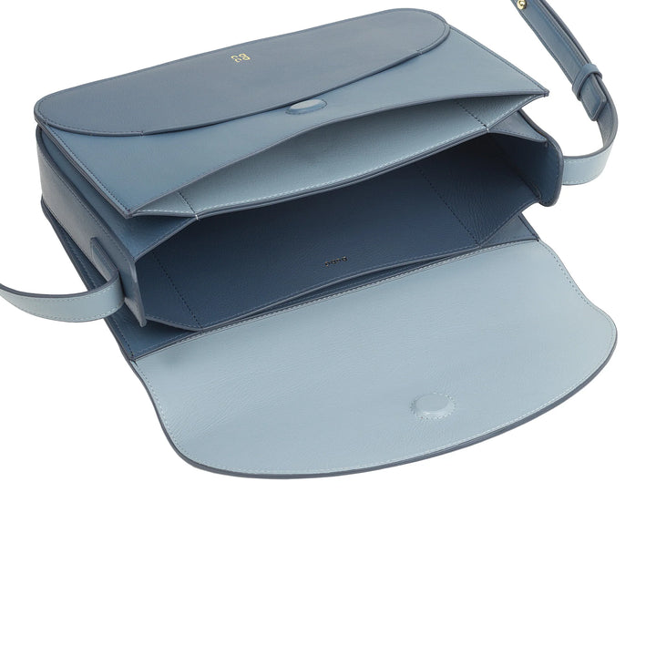 Bolsa de ombro feminina grande de couro DUDU – Bolsa feminina elegante e espaçosa, design de envelope, com alça de ombro ajustável e aba com fecho magnético
