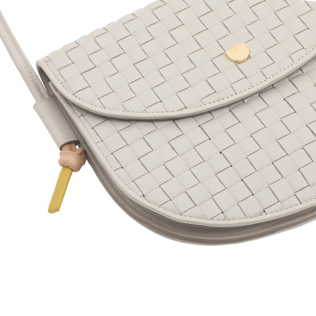 DUDU Μικρή υφασμένη τσάντα ώμου από γνήσιο δέρμα με πτερύγιο - Κομψή χειροποίητη γυναικεία τσάντα ώμου, ευέλικτη τσάντα χιαστί για καθημερινή χρήση και εκδηλώσεις