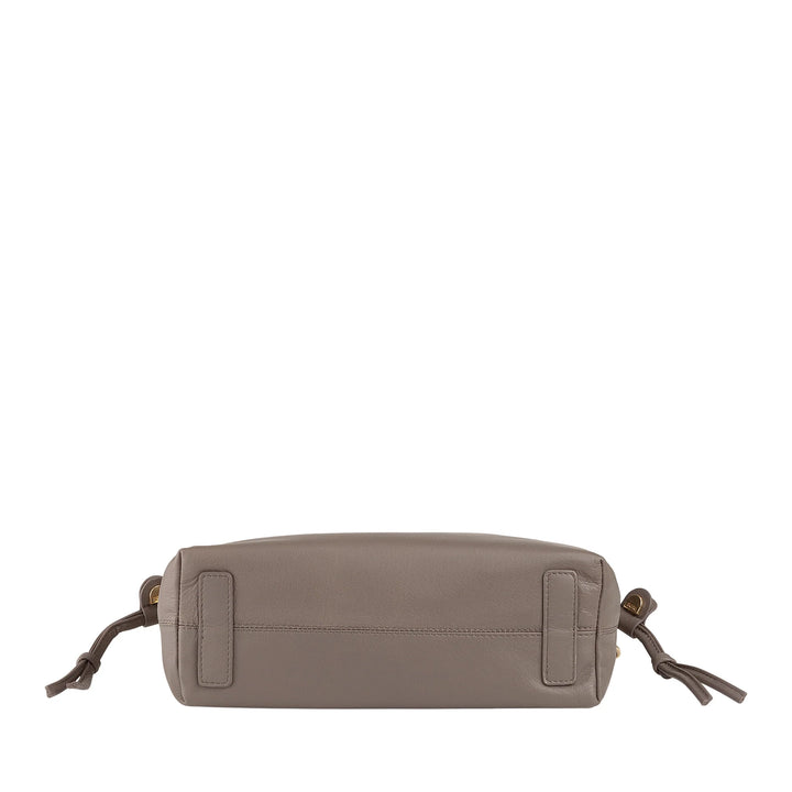DUDU Borsa Donna in Pelle con Chiusura a Coulisse – Borsetta a Tracolla Elegante, Compatta e Pratica per Ogni Occasione con Cinghia Regolabile