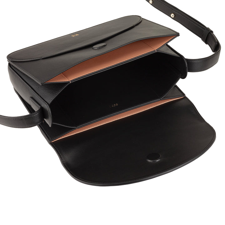 DUDU Borsa a Tracolla Donna in Pelle con Patta Modello Envelope – Borsetta Piccola Elegante e Versatile con Tracolla Regolabile, Borsa Perfetta per Ogni Occasione