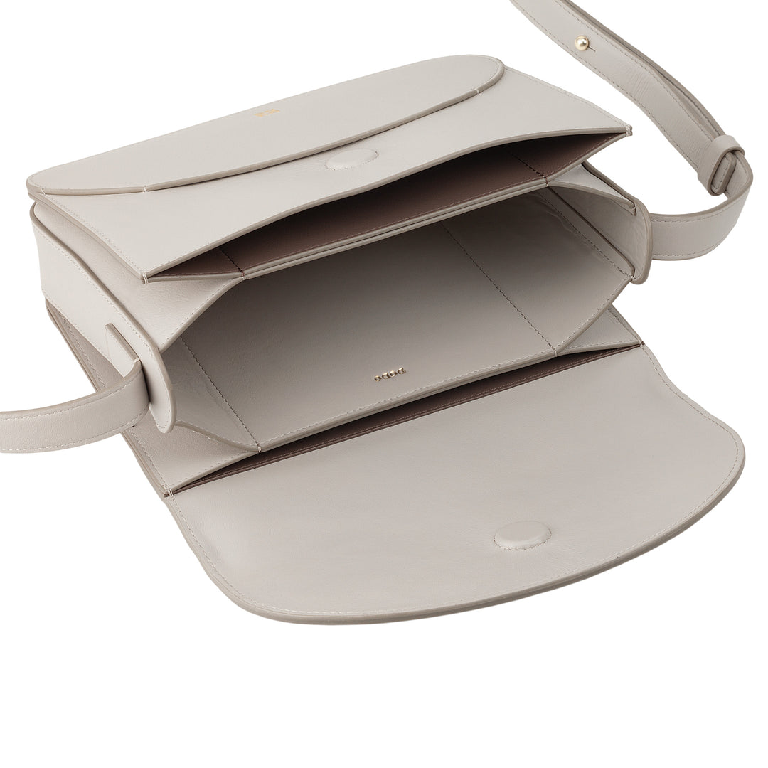 DUDU Women's Leather Shoulder Bag with Envelope Model Flap - Small Elegant and Versatile Handbag with Adjustable Shoulder Strap, Perfect Bag for Every Occasion