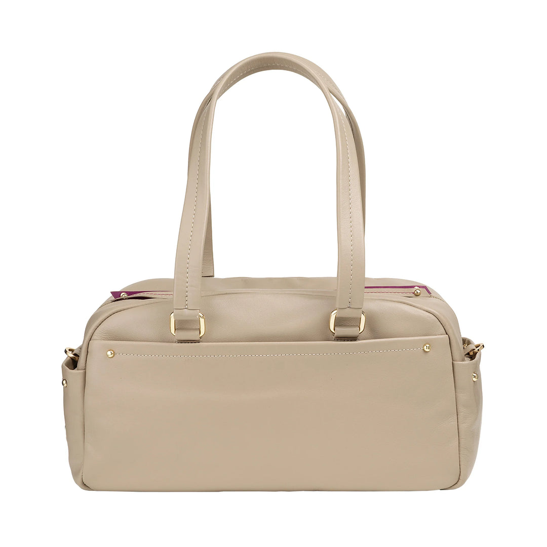 Bolsa grande feminina de couro DUDU com bolsos externos e alça removível, espaçosa e elegante – bolsa de mão e ombro com zíper, estilo moderno