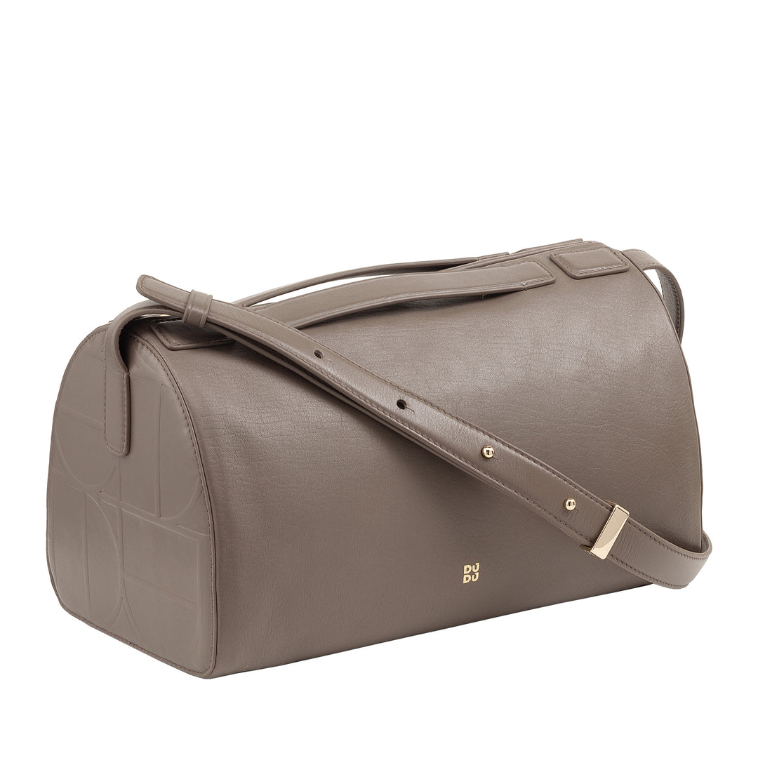 DUDU Women's Leather Shoulder Bag - Elegant, Large and Spacious Bag with Adjustable Shoulder Strap for Every Occasion