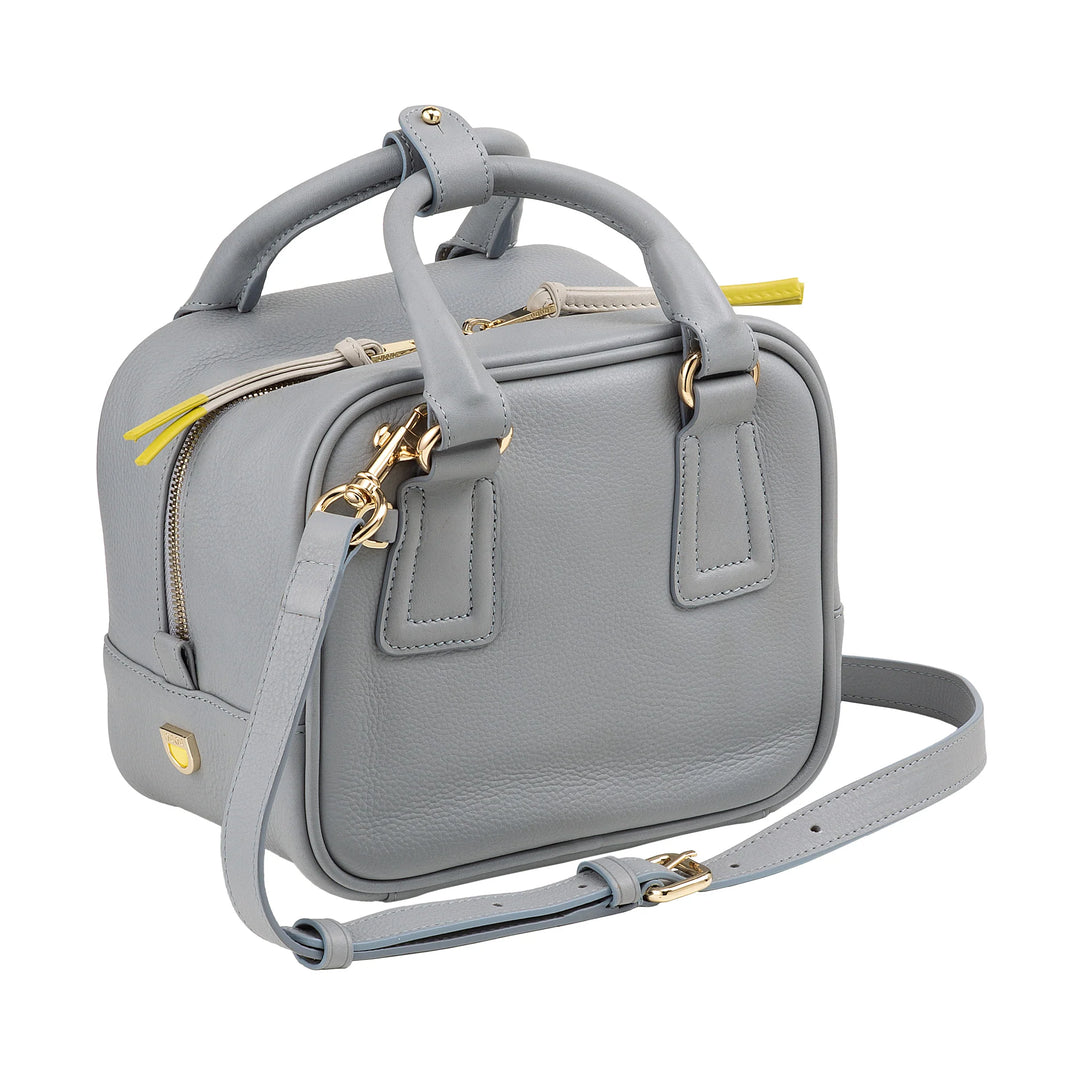 Bolsa feminina de couro DUDU com alça ajustável, elegante e compacta, bolsa de mão e ombro com zíper