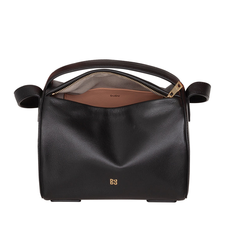 DUDU Women's Leather Shoulder Bag - Elegant, Small Bag with Adjustable Shoulder Strap for Every Occasion