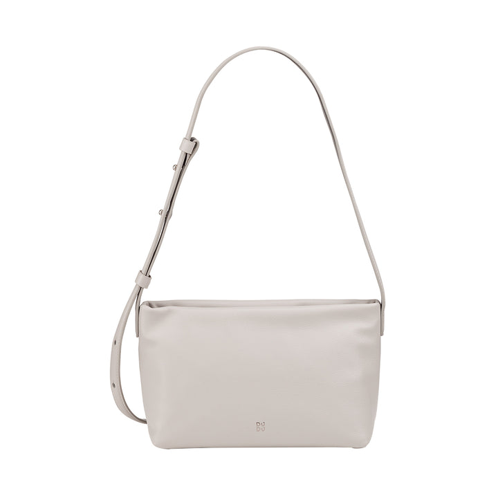 DUDU Kleine damesschoudertas van zacht leer, schoudertas, ritssluiting, elegante stadsmode-avondhandtas