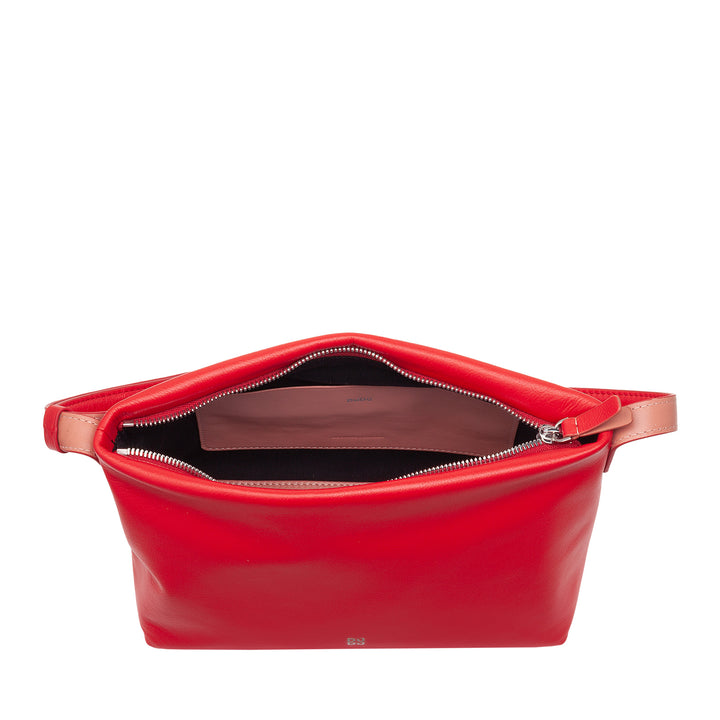 Geantă de umăr DUDU mică pentru femei din piele moale, geantă de umăr, închidere cu fermoar, geantă de mână elegantă de seară la modă de oraș