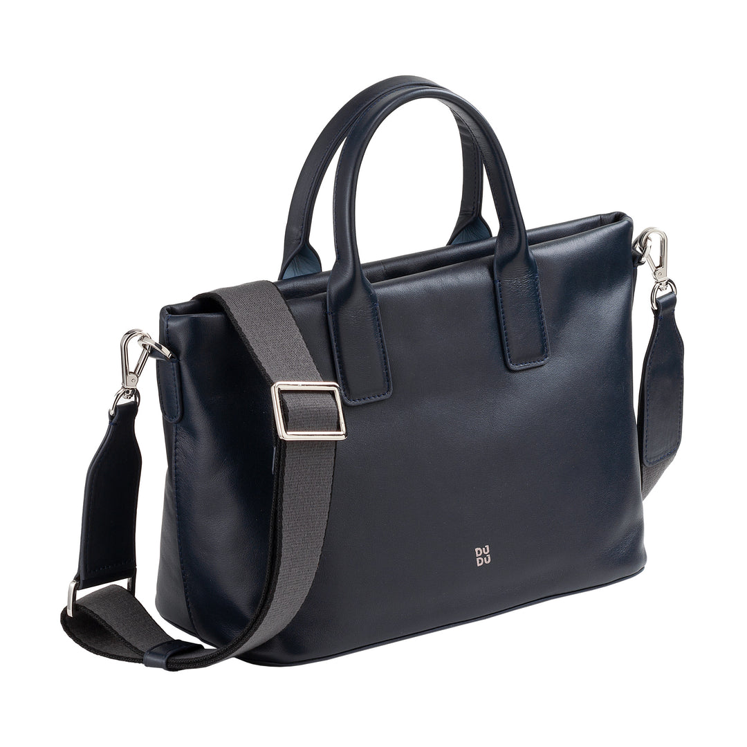 DUDU Borsa Donna a Mano in Pelle con Tracolla, Borsa Media Piccola a Spalla con Cerniera e Tracolla Staccabile, Borsetta Elegante Colorata