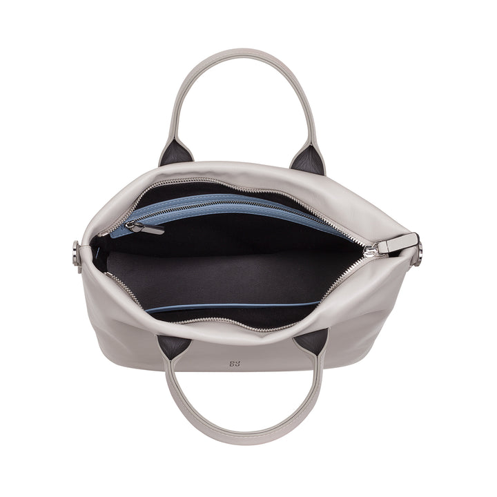 DUDU Borsa Donna a Mano in Pelle con Tracolla, Borsa Media Piccola a Spalla con Cerniera e Tracolla Staccabile, Borsetta Elegante Colorata