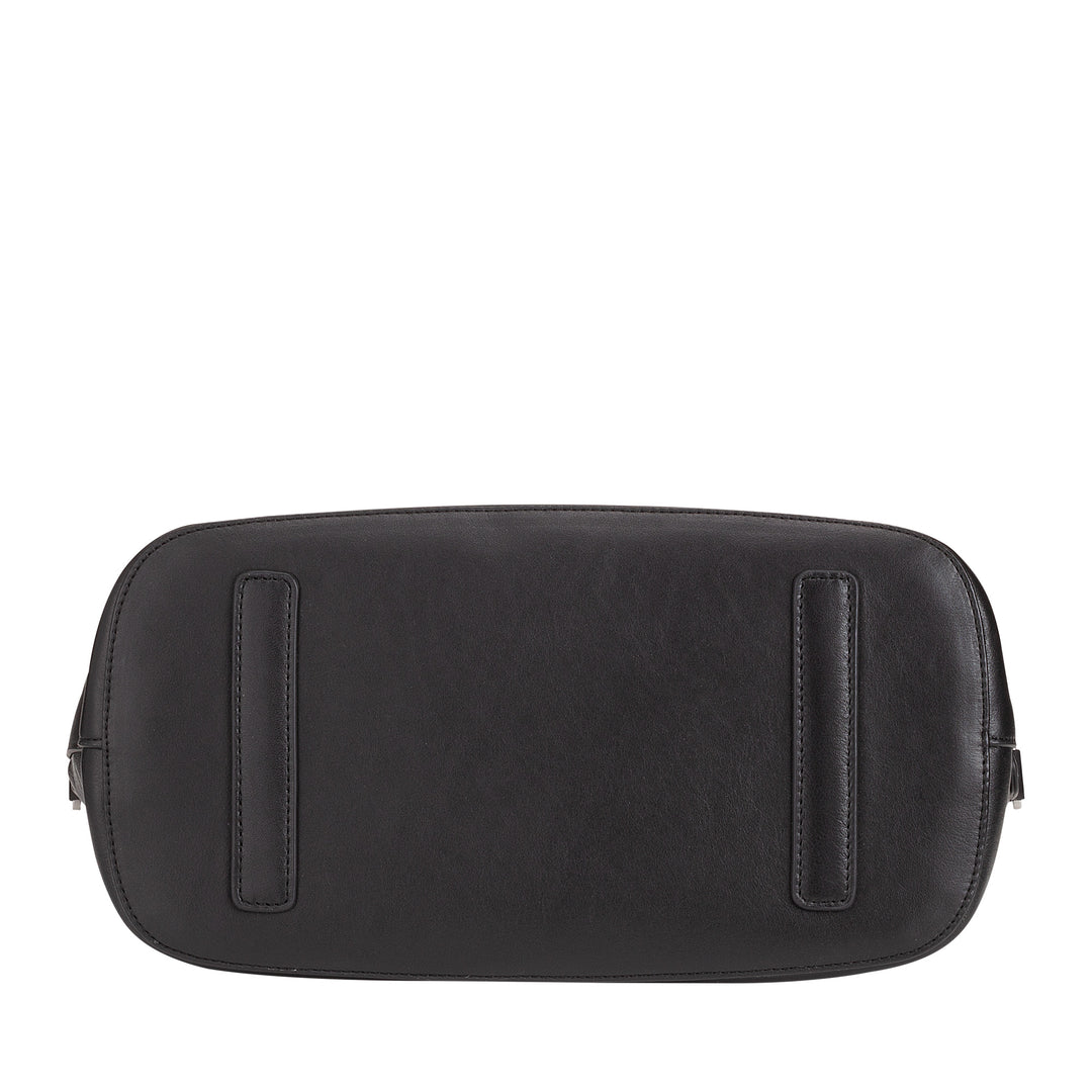 DUDU Women's Leather Handbag with Shoulder Strap, Small Medium Shoulder Bag with Zipper and Detachable Shoulder Strap, Elegant Colorful Handbag