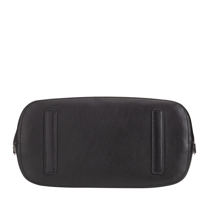 DUDU Women's Leather Handbag with Shoulder Strap, Small Medium Shoulder Bag with Zipper and Detachable Shoulder Strap, Elegant Colorful Handbag