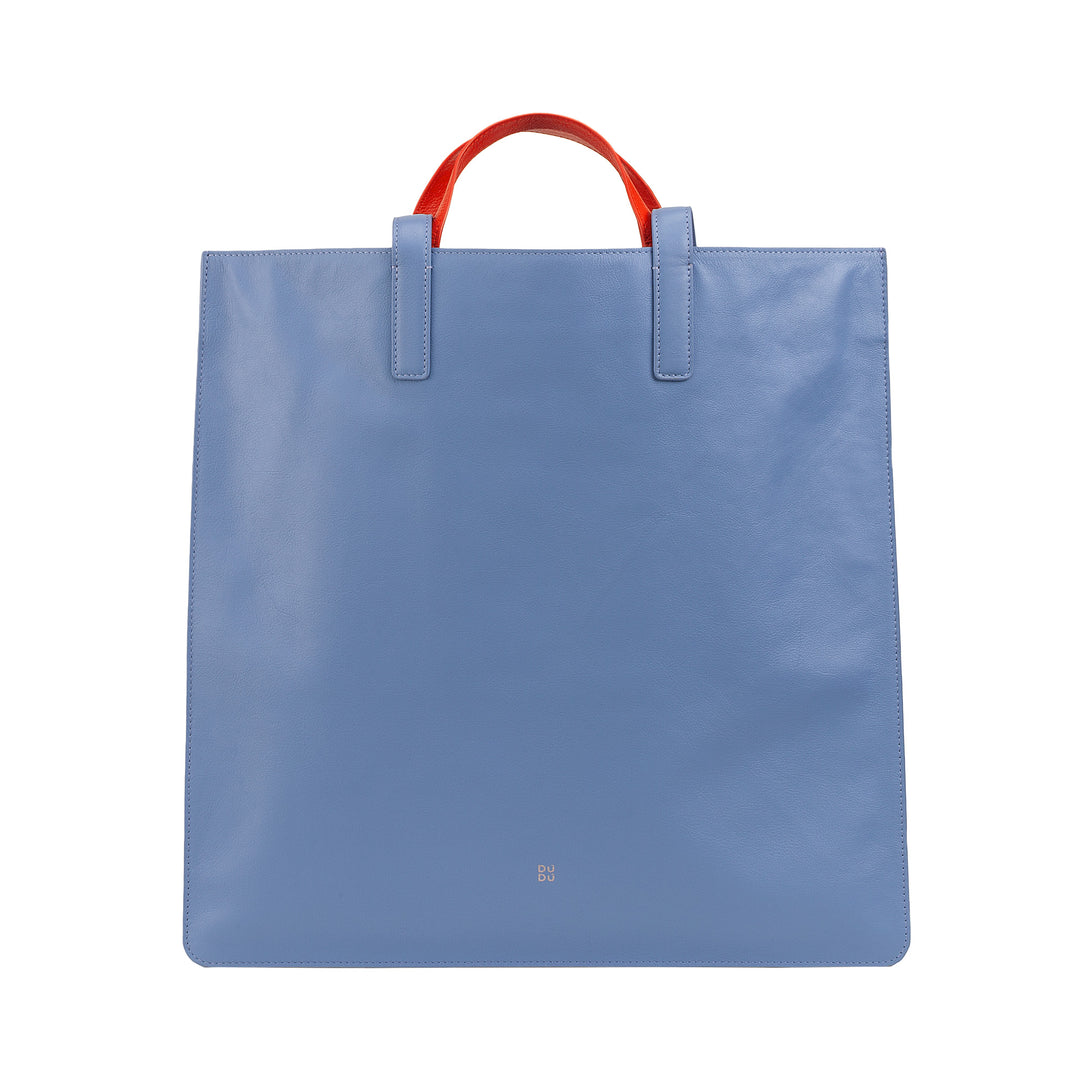 Bolsa feminina grande e macia DUDU, sacola de compras em couro colorido, alças duplas, bolsa de ombro elegante, bolsa grande