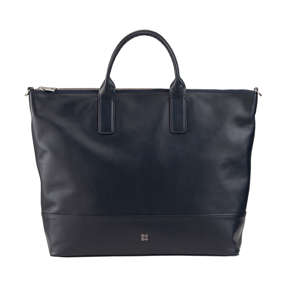 Geantă de umăr DUDU elegantă pentru femei din piele naturală, geantă de mână cu două mânere și fermoar
