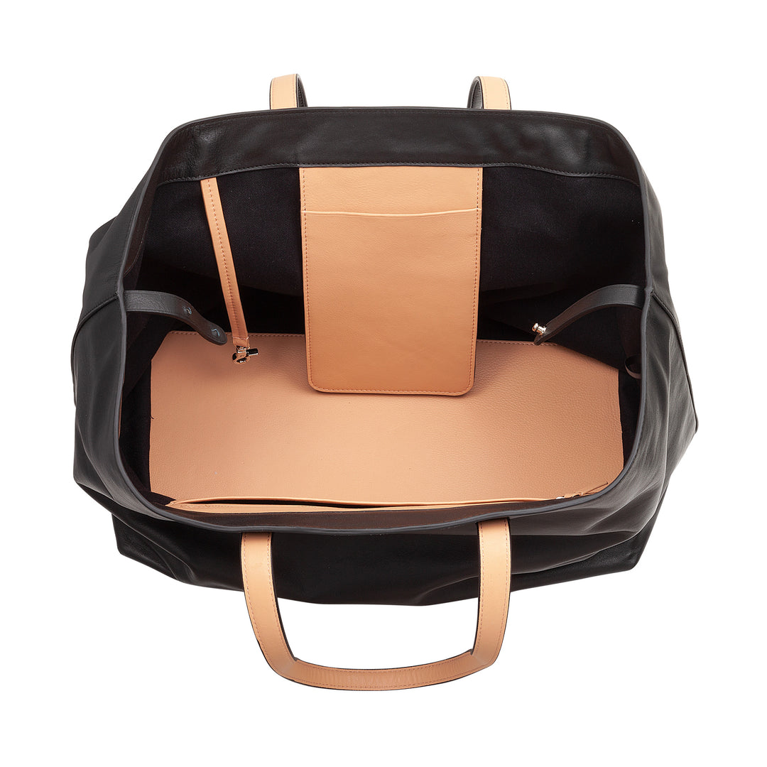 Bolsa grande de couro feminina DUDU, sacola macia de compras, bolsa de ombro com duas alças, bolsa grande da moda