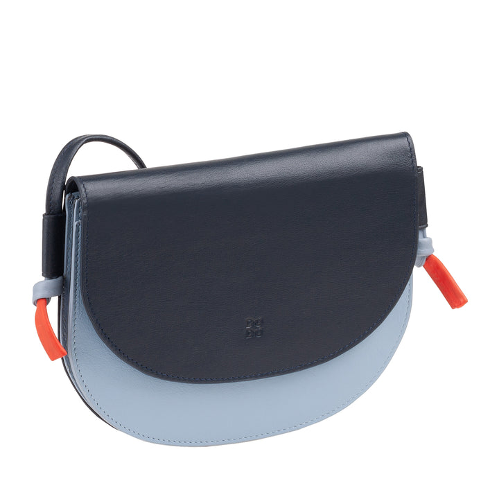 DUDU Μικρή γυναικεία δερμάτινη τσάντα ώμου, λεπτή τσάντα συμπαγούς σχεδίασης με κλείσιμο με κουμπί, ρυθμιζόμενο λουρί ώμου