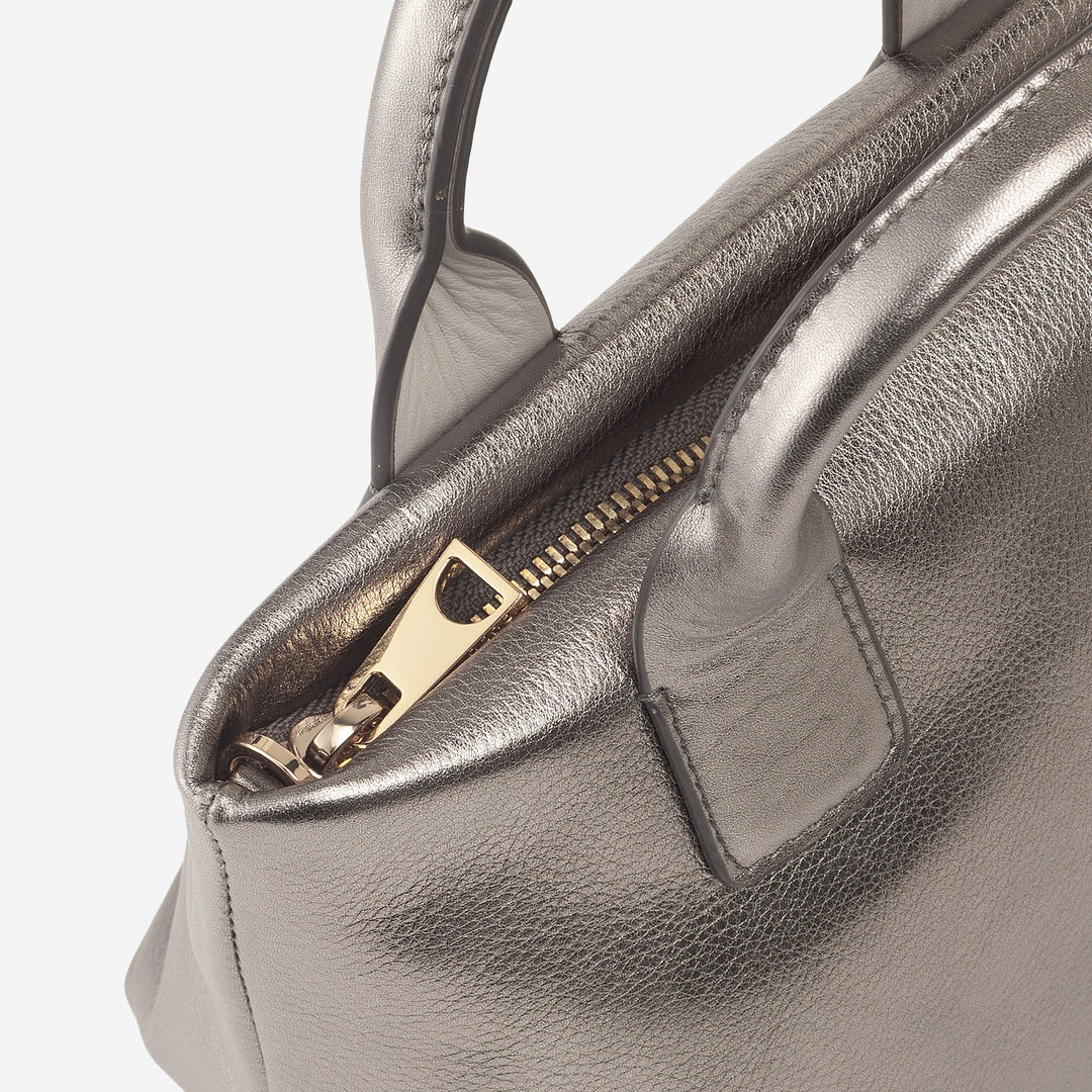 Bolsa de ombro feminina pequena DUDU em couro genuíno, mini bolsa de noite elegante, 22 x 13 cm, alças duplas, alça de ombro em corrente, fecho de correr