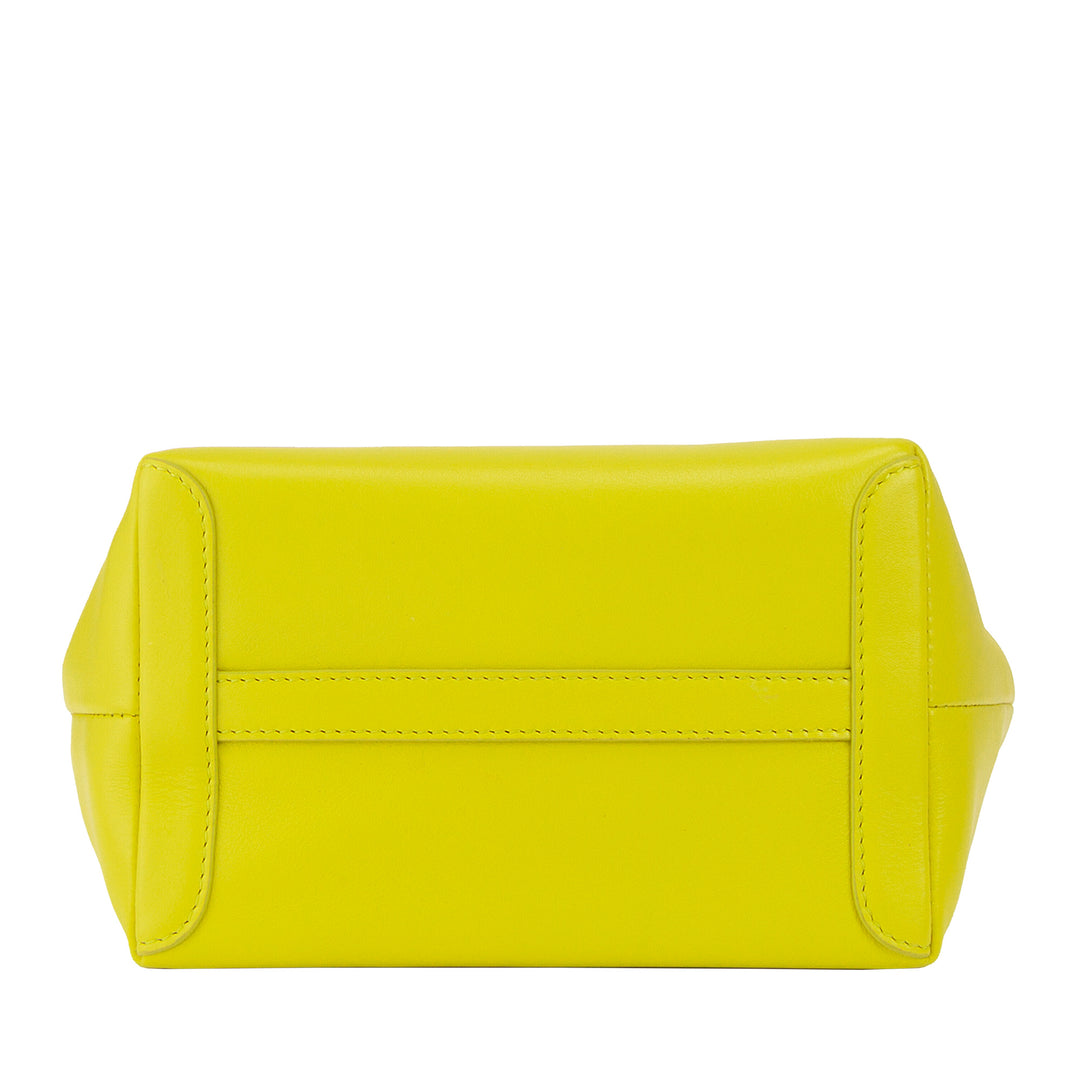 DUDU Μικρή γυναικεία τσάντα ώμου από γνήσιο δέρμα, κομψή βραδινή μίνι τσάντα, 22 x 13 cm, διπλές λαβές, λουράκι ώμου με αλυσίδα, κλείνει με φερμουάρ