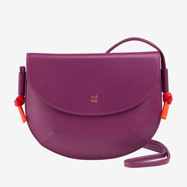 DUDU Skuldertaske til kvinder med klap i ægte læder, lille skuldertaske med magnetisk knapklap, håndtaske