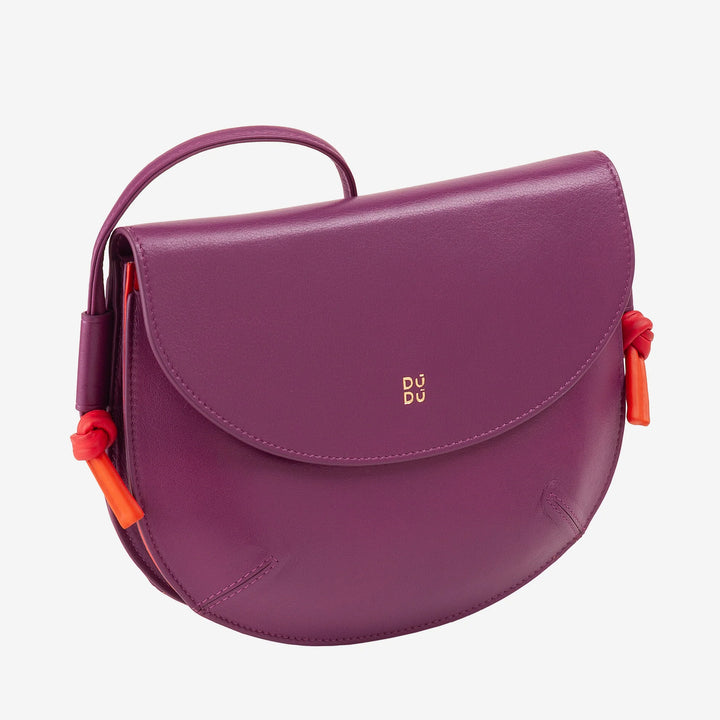 DUDU Skuldertaske til kvinder med klap i ægte læder, lille skuldertaske med magnetisk knapklap, håndtaske