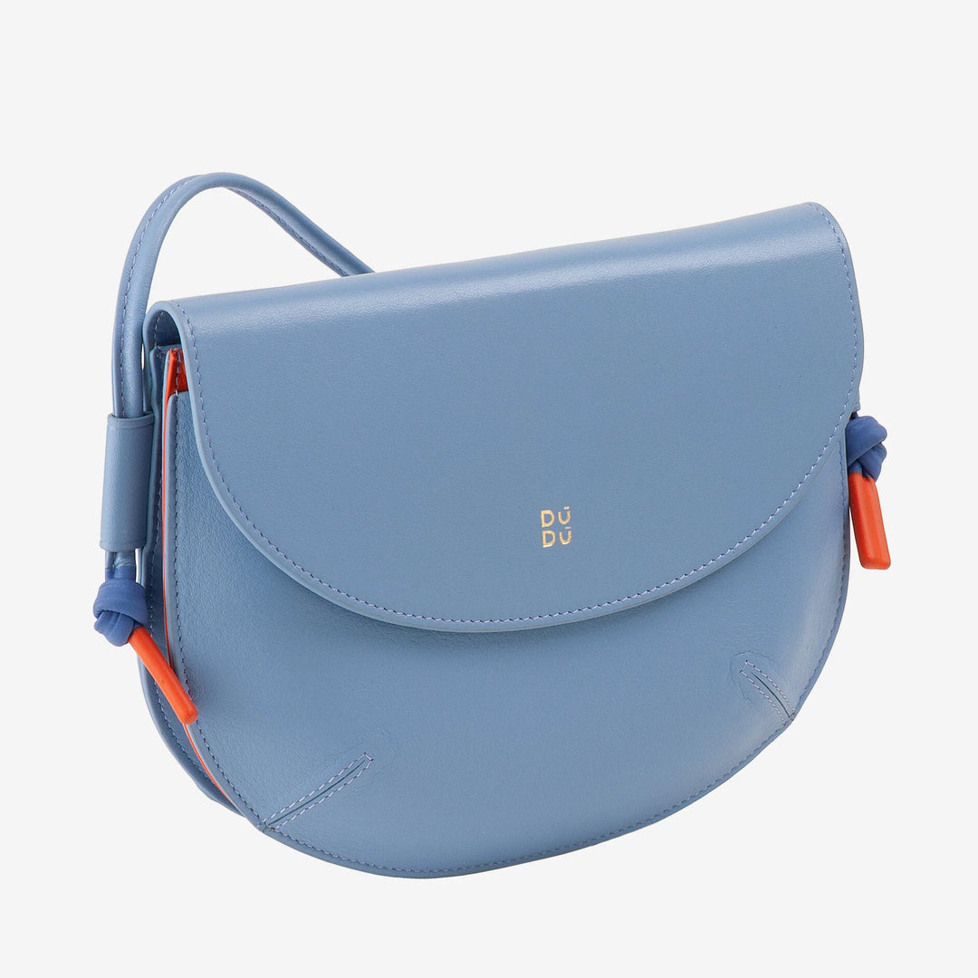 Damska torba na ramię DUDU z klapką ze skóry naturalnej, mała torba na ramię z klapką na magnes, torebka