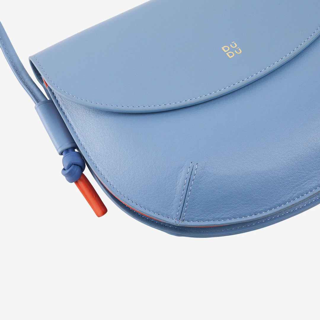 Damska torba na ramię DUDU z klapką ze skóry naturalnej, mała torba na ramię z klapką na magnes, torebka