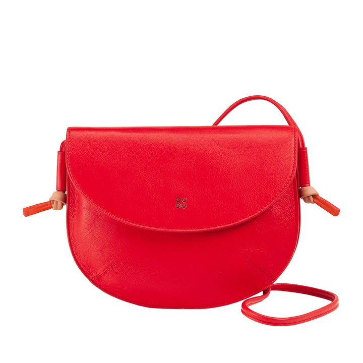 Damska torba na ramię DUDU z klapką ze skóry naturalnej, mała torba na ramię z klapką na magnes, torebka