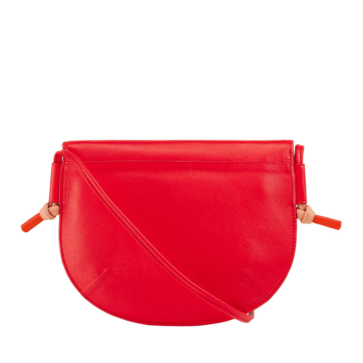 Damska torba na ramię DUDU z klapką ze skóry naturalnej, mała torba na ramię z klapką na magnes, torebka