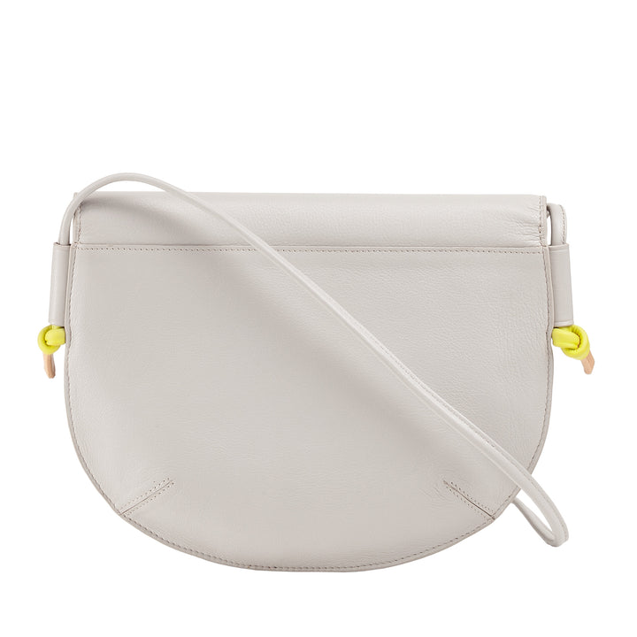 DUDU Borsa Donna a Tracolla con Patta in Vera Pelle, Piccola Borsetta a Spalla con Pattina a Bottone Magnetico, Borsa