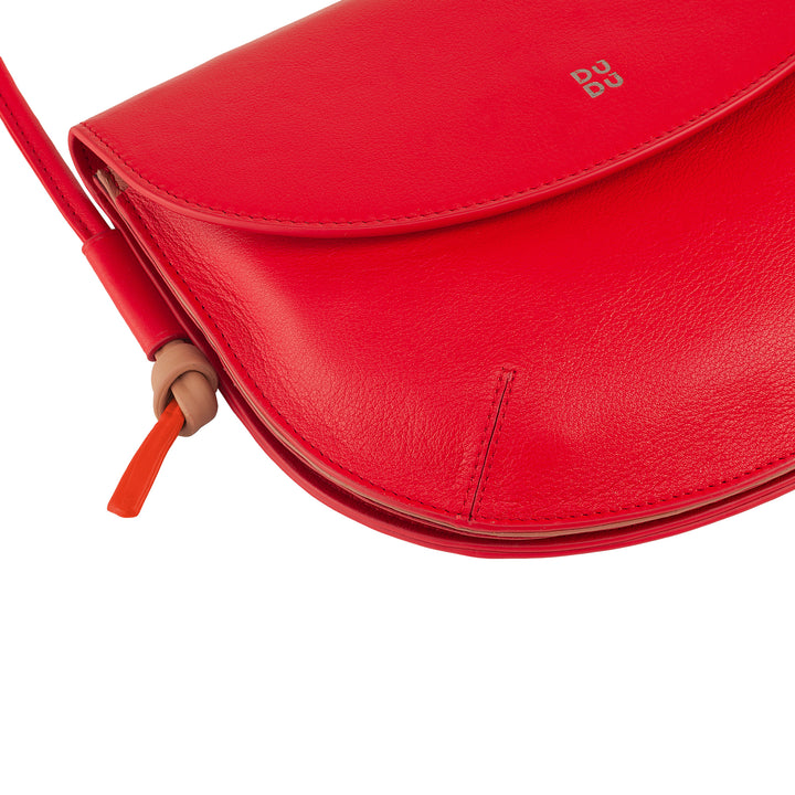 Damska torba na ramię DUDU z klapką ze skóry naturalnej, mała torba na ramię z klapką na magnes, torebka