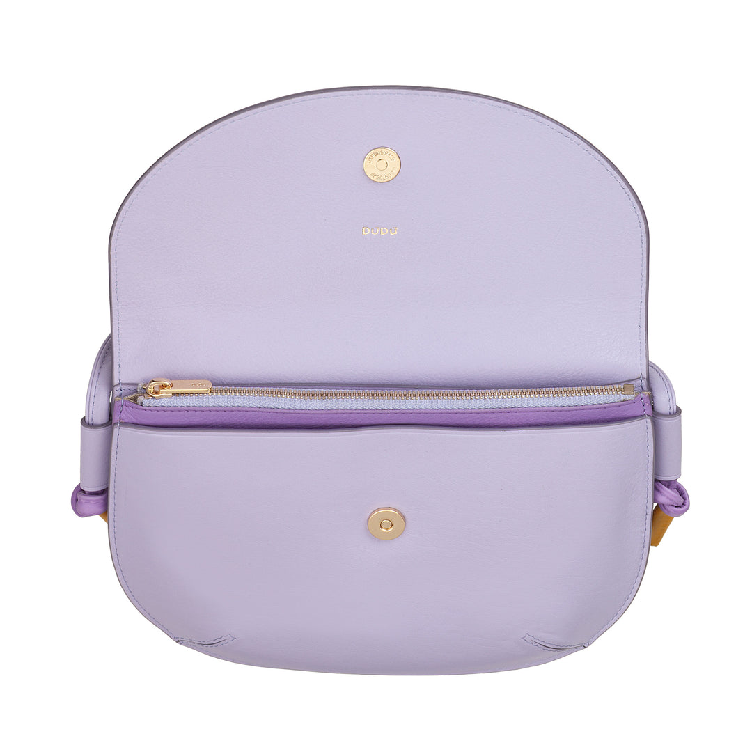 Bolsa de ombro feminina DUDU com aba em couro genuíno, bolsa de ombro pequena com aba de botão magnético, bolsa