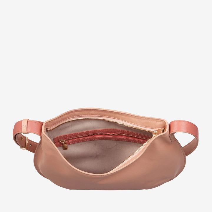 DUDU Sac à bandoulière souple pour femme de taille moyenne en cuir véritable, sac Hobo avec bandoulière réglable, sac à bandoulière avec fermeture éclair