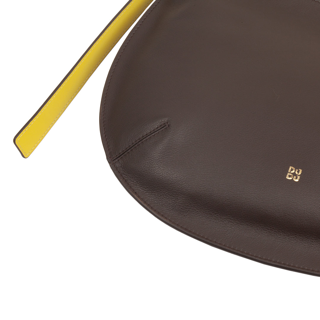 DUDU Medium γυναικεία μαλακή τσάντα ώμου από γνήσιο δέρμα, τσάντα Hobo με ρυθμιζόμενο ιμάντα ώμου, τσάντα ώμου με φερμουάρ