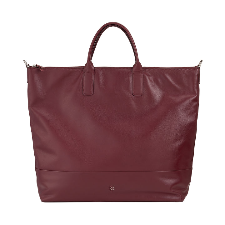 Bolsa feminina grande de couro macio DUDU, bolsa de ombro grande com alça removível, bolsa com duas alças e fecho de correr