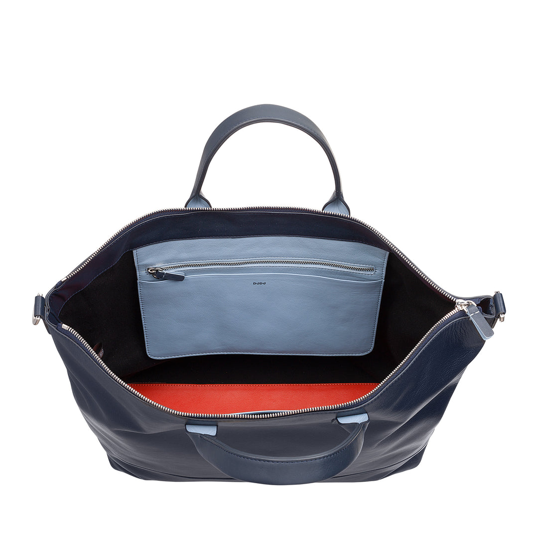 Bolsa feminina grande de couro macio DUDU, bolsa de ombro grande com alça removível, bolsa com duas alças e fecho de correr