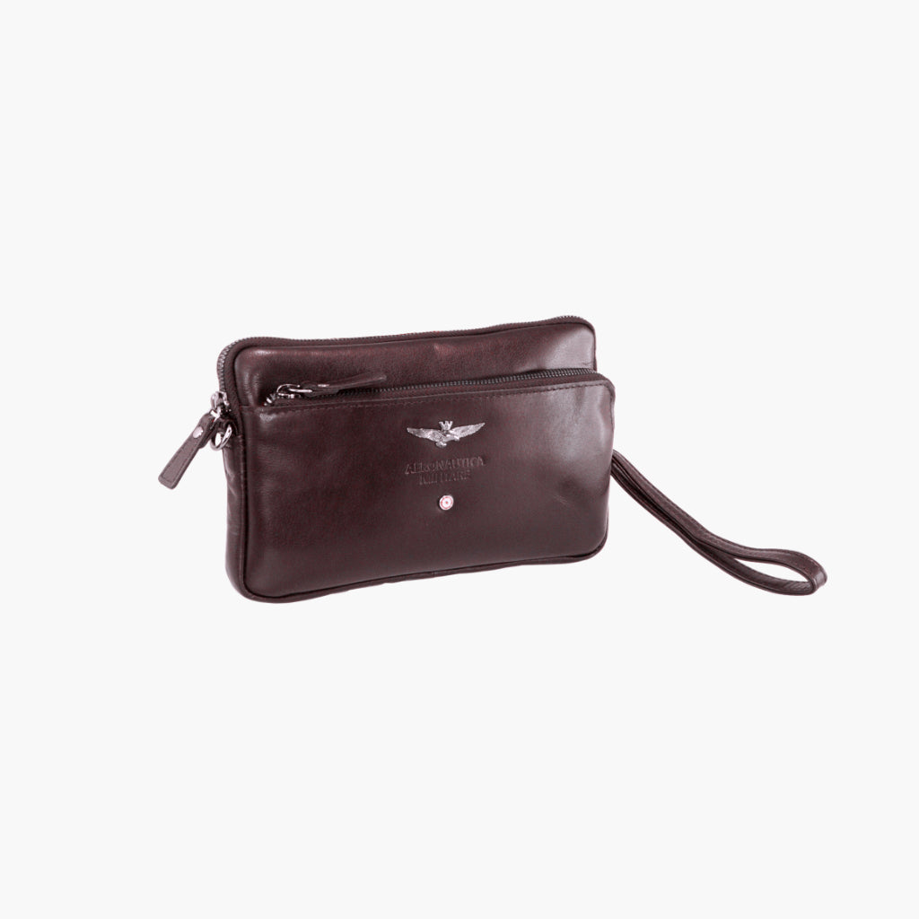 Aeronautica Militare Pochette uomo in pelle linea Vintage AM356-MO