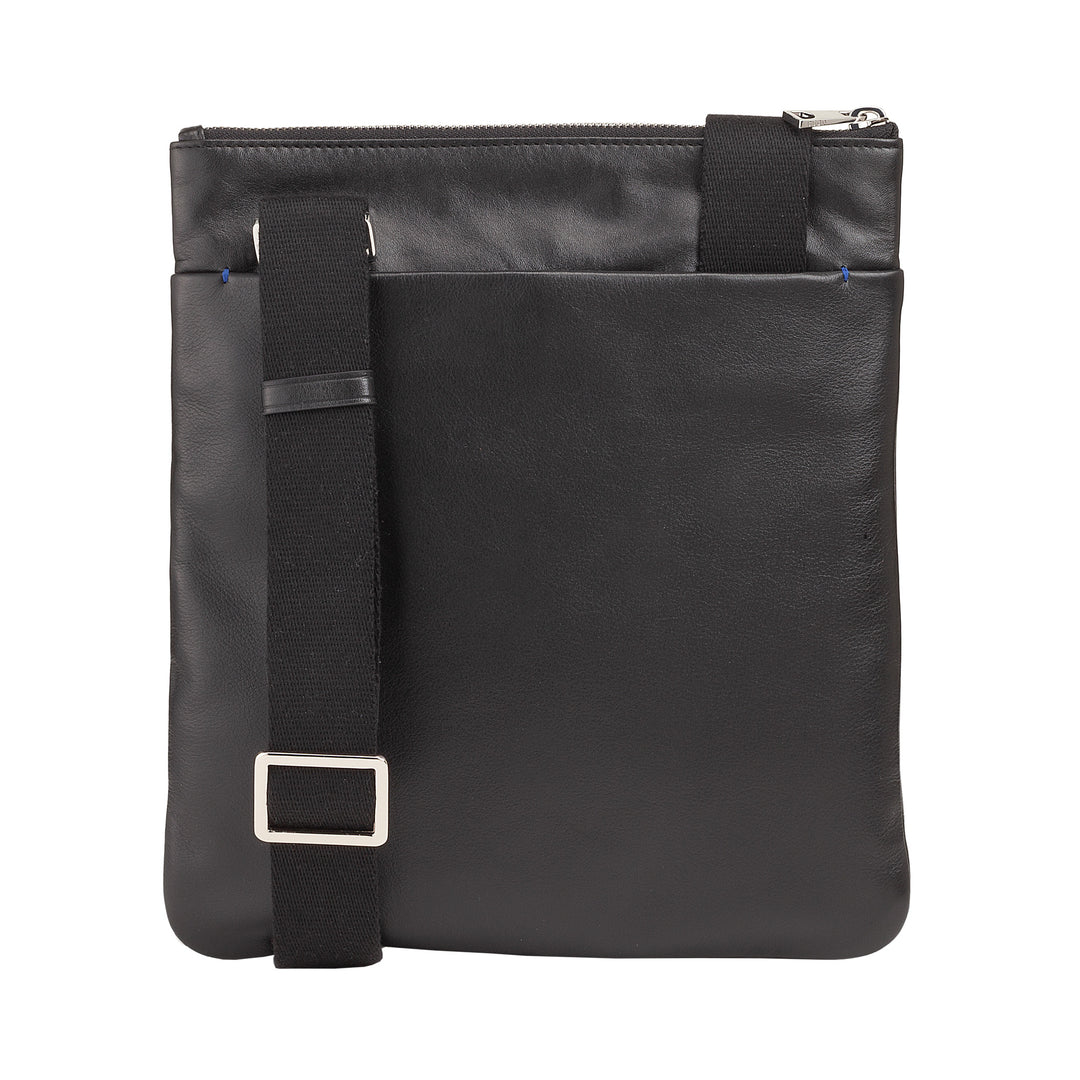 Bolsa de couro masculina DUDU, bolsa de ombro masculina com zíper, alça de ombro para viagem e lazer, alça ajustável