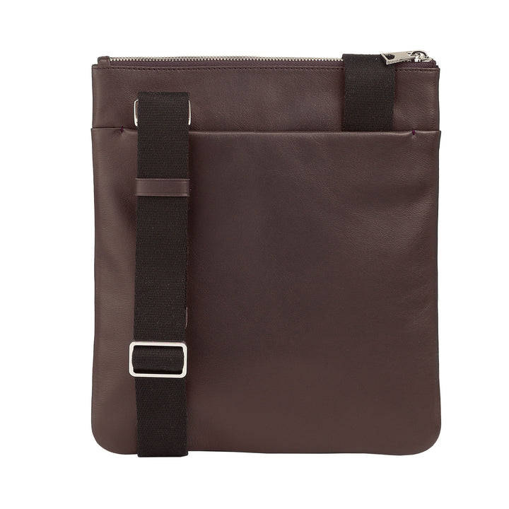 Geantă pentru bărbați din piele DUDU, geantă de umăr pentru bărbați cu fermoar, curea de umăr pentru călătorie și agrement, curea reglabilă